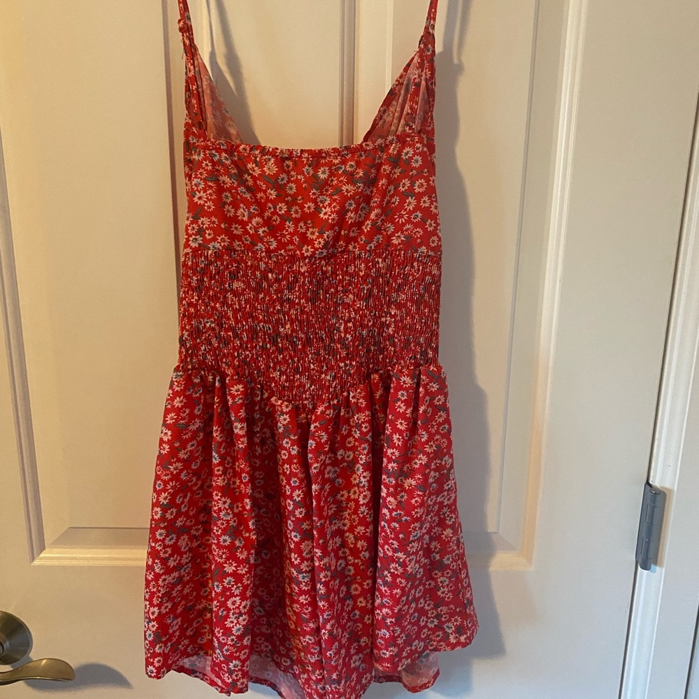 SHEIN. Red Romper. A